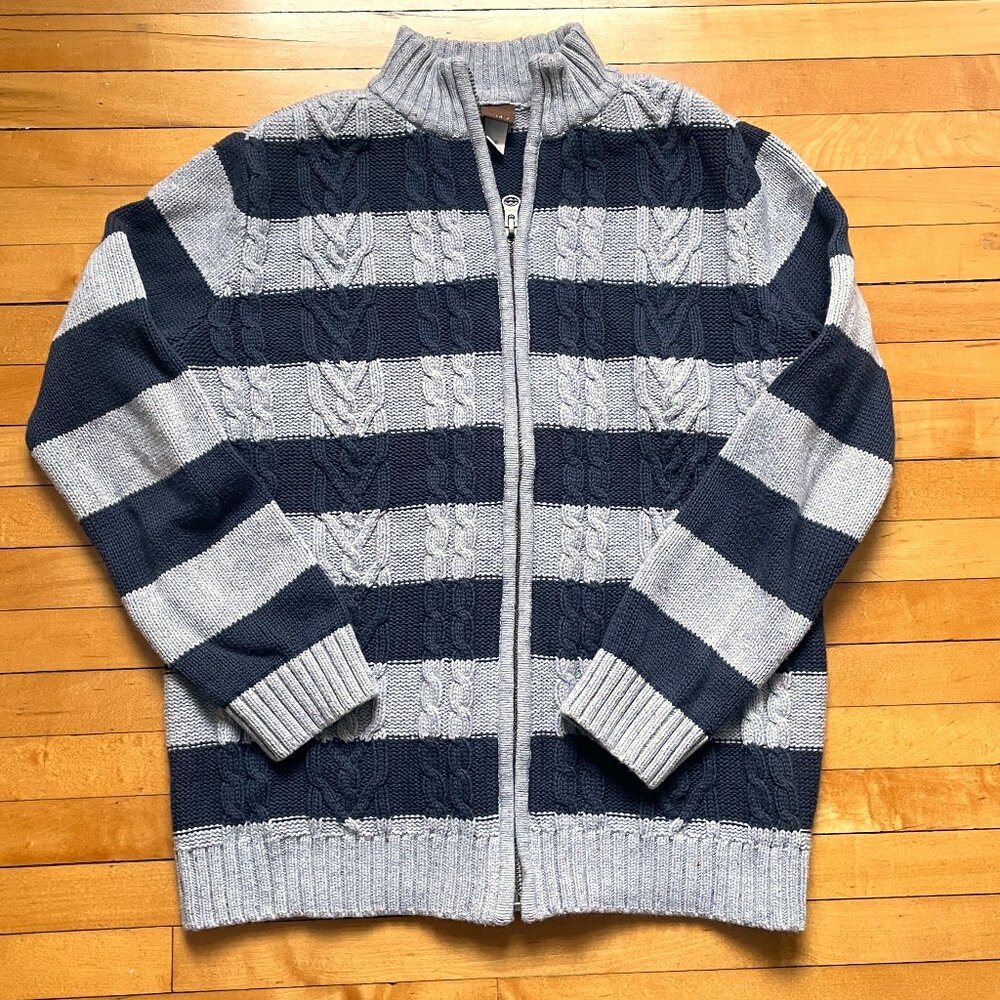 Tea Collection Boys Striped Sweater Size Large 8-10